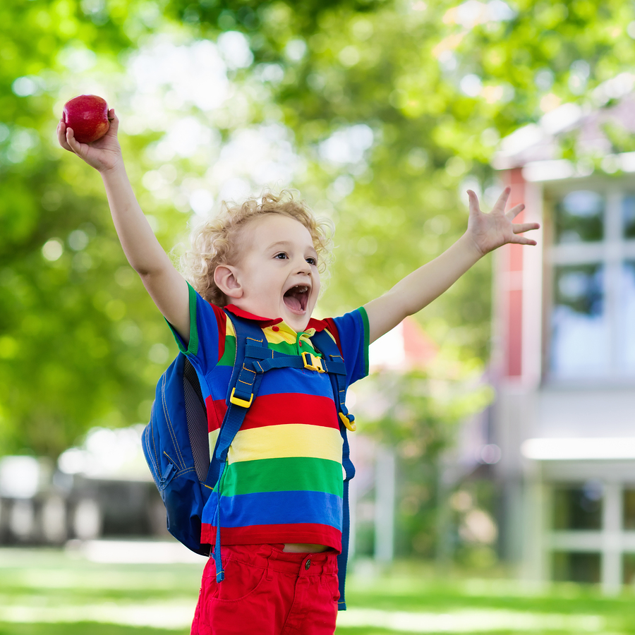 child going back to school, year start